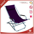 Purple color polyester deck chair